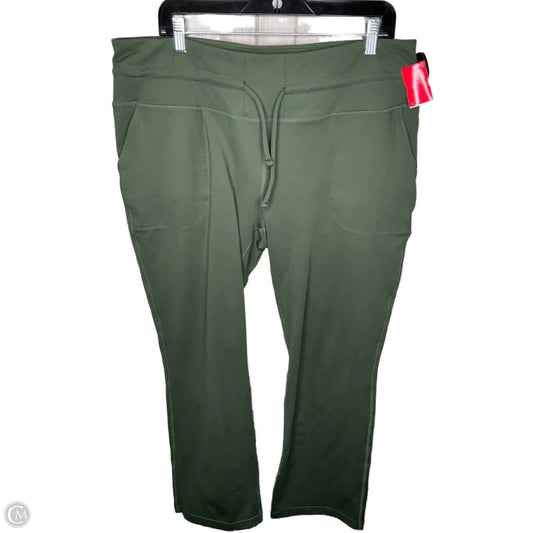 Athletic Pants By Mondetta In Green, Size: 2x