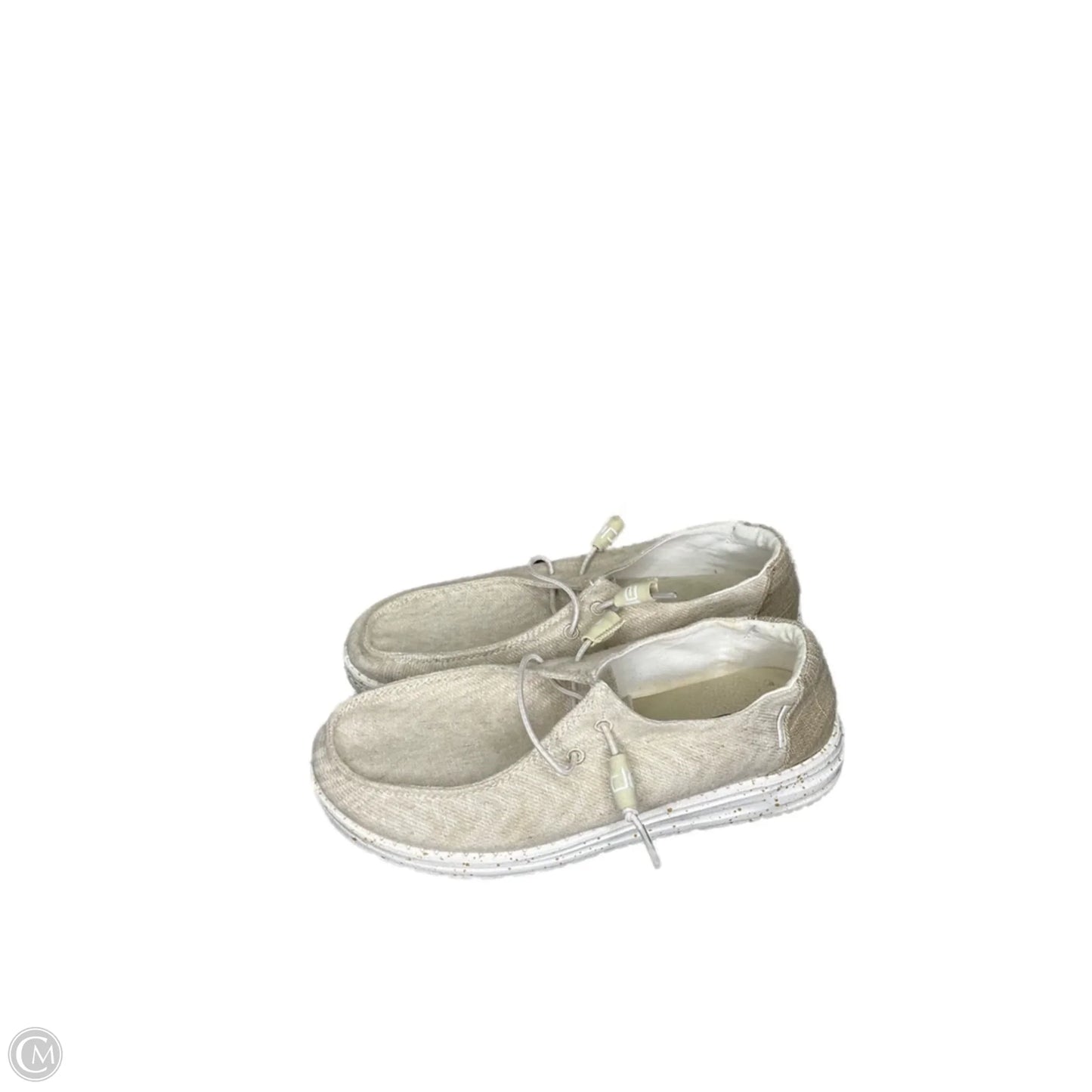 Shoes Sneakers By Hey Dude In Cream, Size: 8
