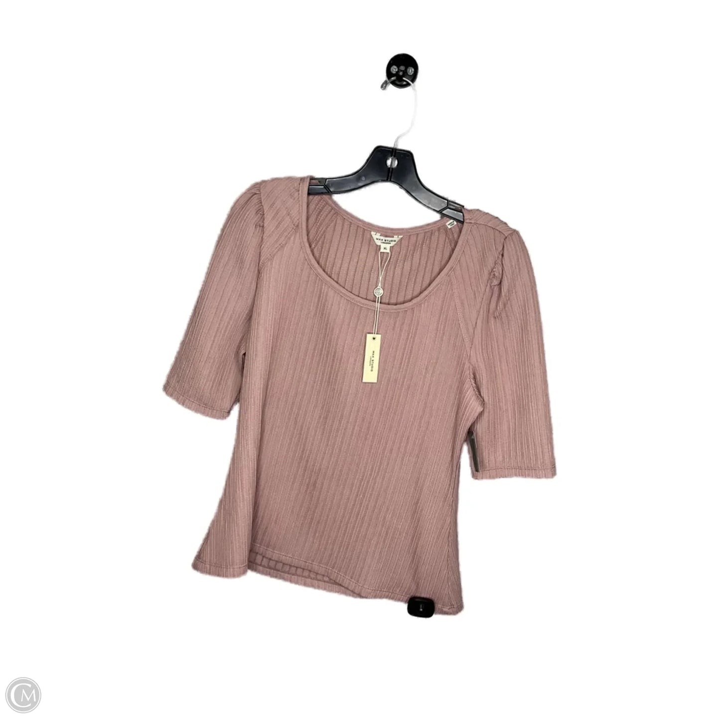 Top Short Sleeve By Max Studio In Pink, Size: Xl