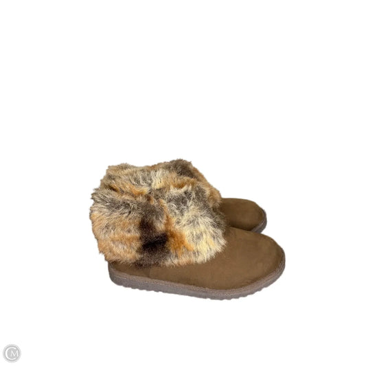 Boots Ankle Flats By Mossimo In Brown, Size: 8