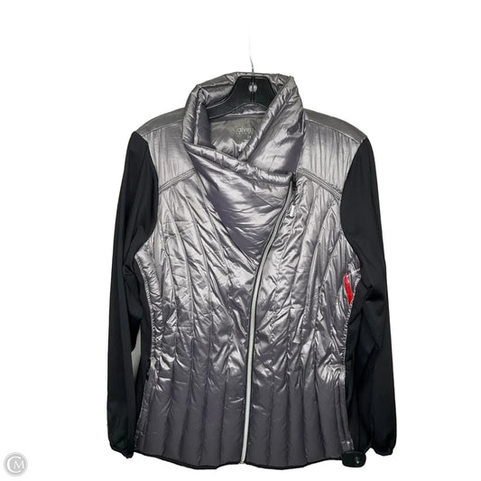 Jacket Puffer & Quilted By Calvin Klein In Grey, Size: 1x