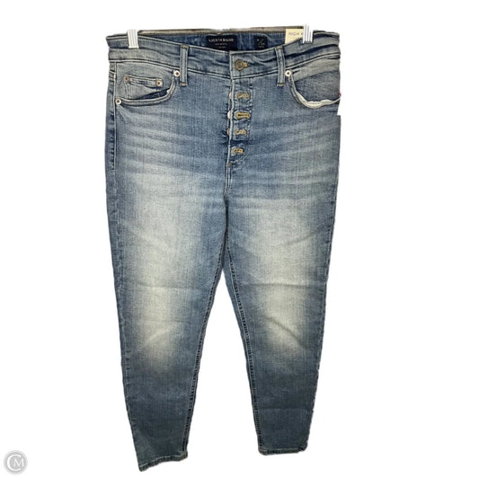 Jeans Skinny By Lucky Brand In Blue Denim, Size: 8