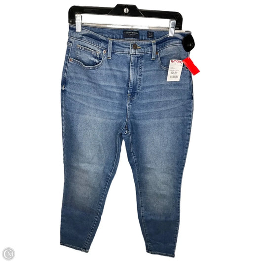Jeans Skinny By Lucky Brand In Blue Denim, Size: 12