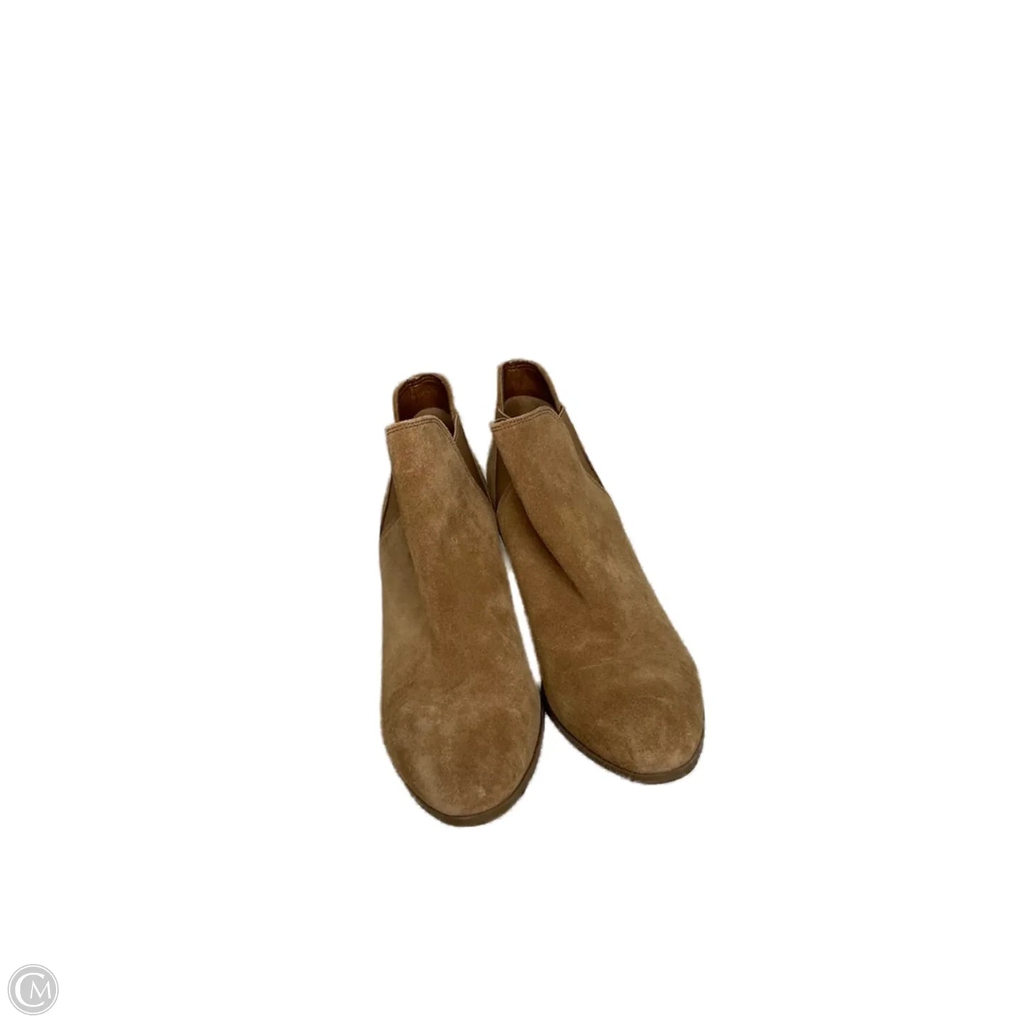 Boots Ankle Heels By Guess In Brown, Size: 7.5
