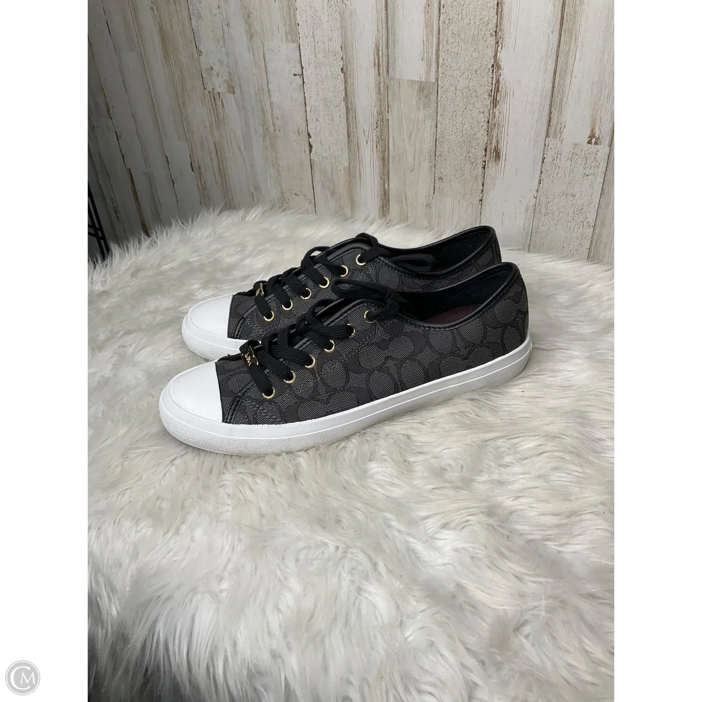 Shoes Designer By Coach In Black, Size: 10