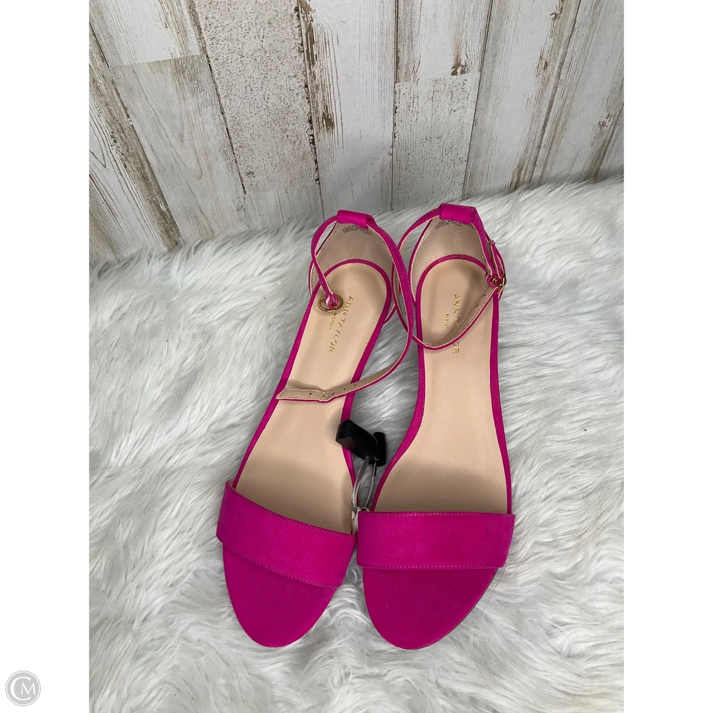 Shoes Heels Wedge By Ann Taylor In Pink, Size: 7