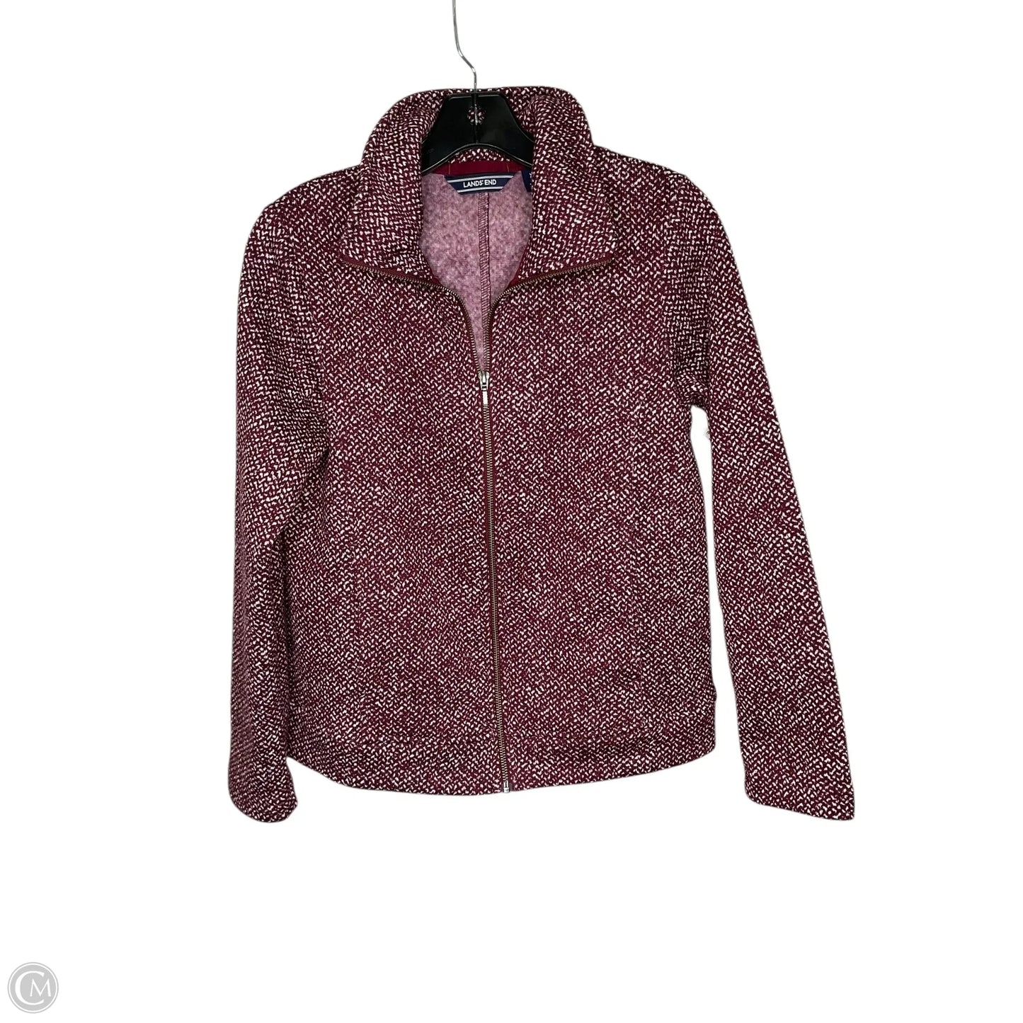 Jacket Fleece By Lands End In Red, Size: Xs