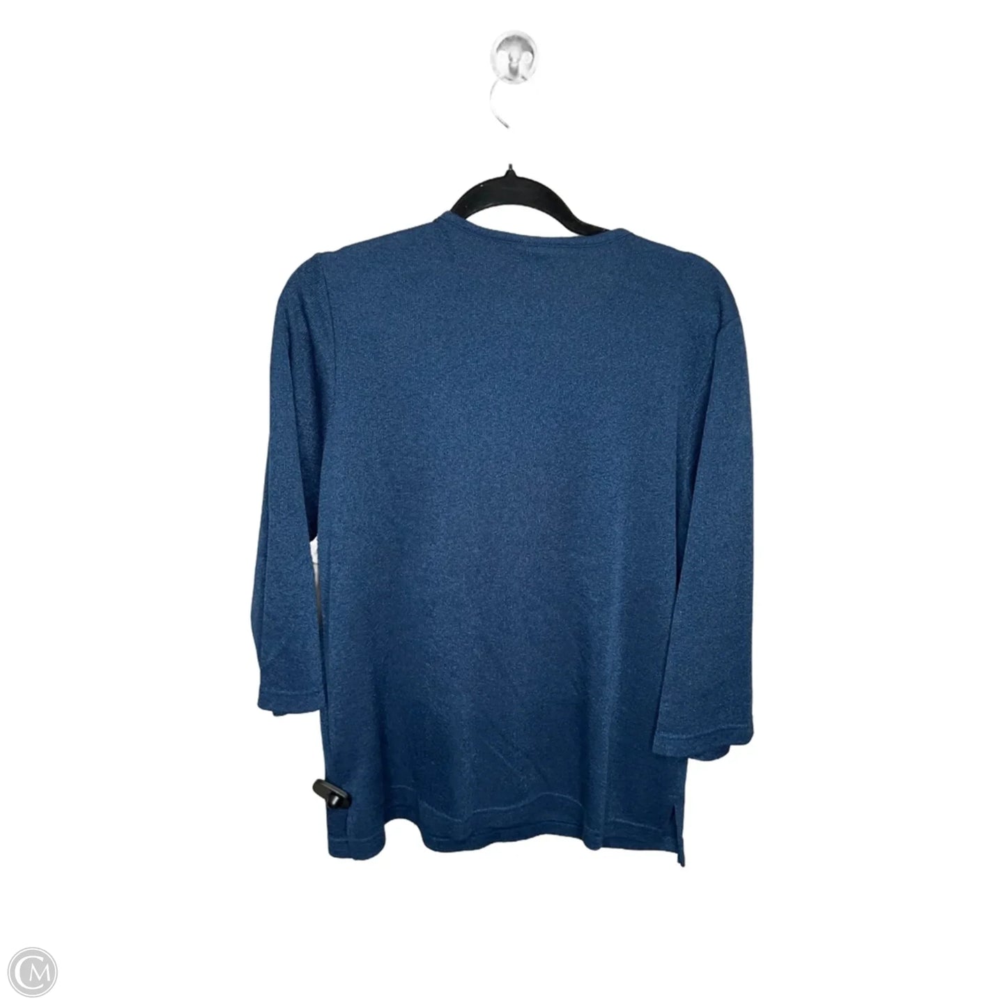 Top Long Sleeve By Bon Worth In Navy, Size: M