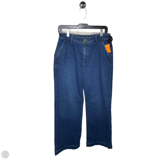 Jeans Wide Leg By J. Crew In Blue Denim, Size: 8