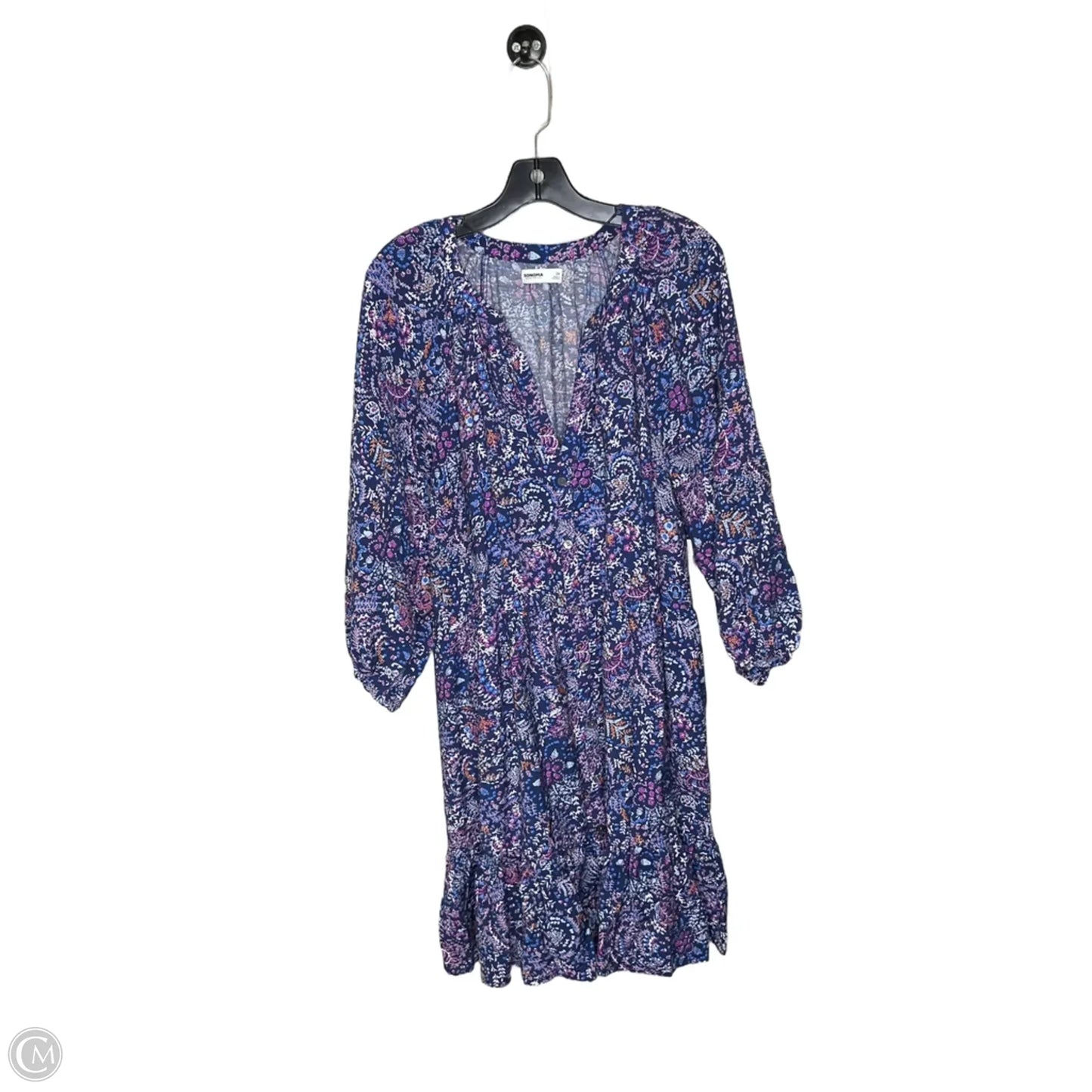 Dress Casual Midi By Sonoma In Blue, Size: 2x