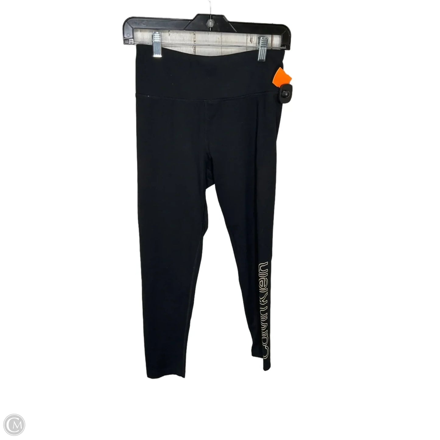 Athletic Leggings By Calvin Klein In Black, Size: M