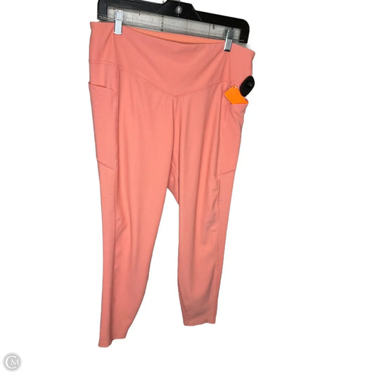 Athletic Leggings By Old Navy In Pink, Size: Xl