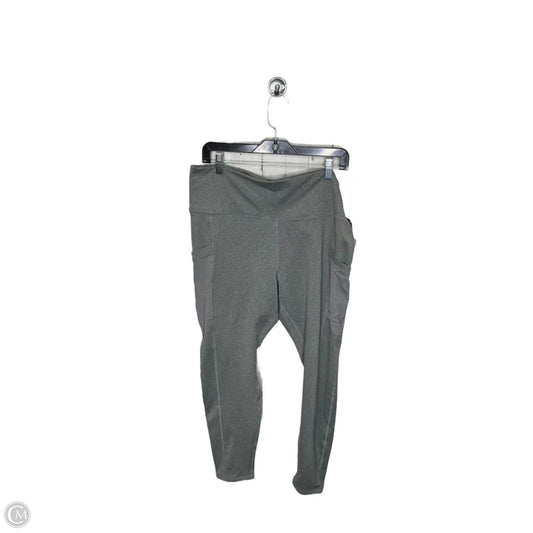 Athletic Leggings By Fabletics In Grey, Size: 2x