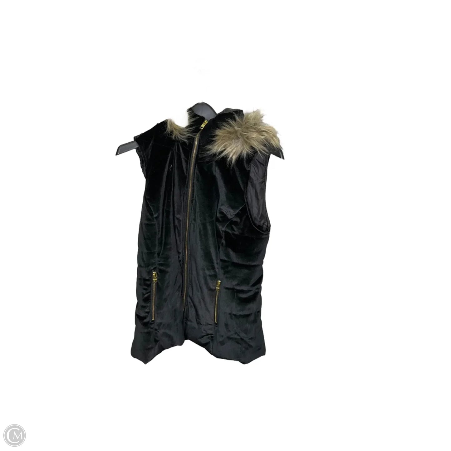 Vest Faux Fur & Sherpa By Marc New York In Black, Size: Xs