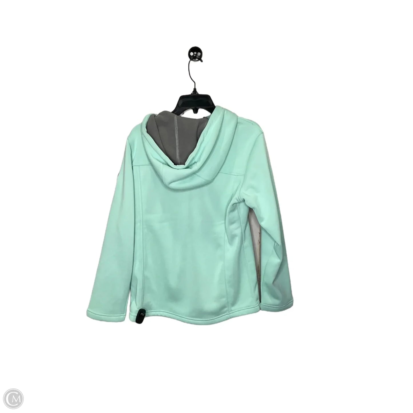 Athletic Jacket By Reebok In Green, Size: M