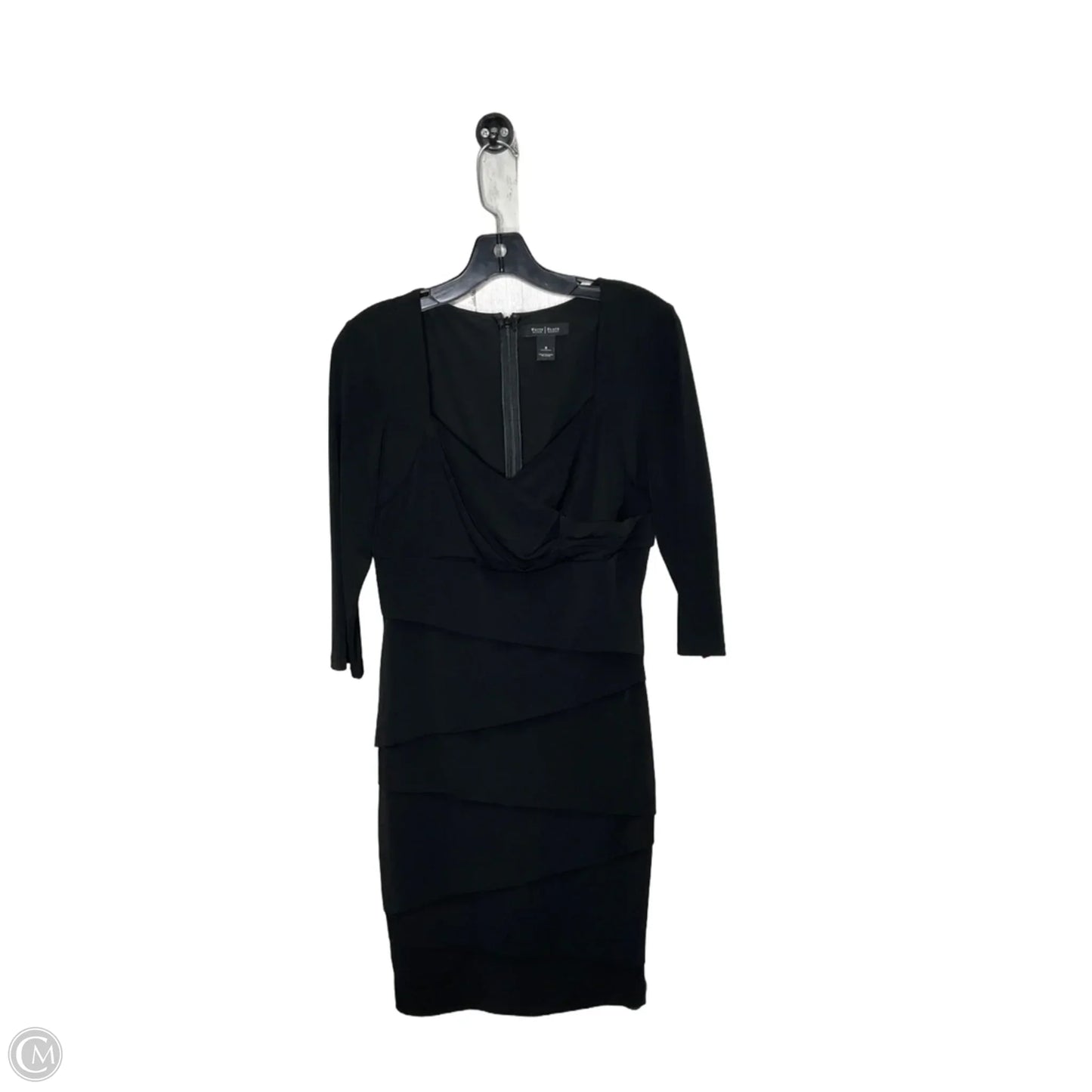 Dress Casual Midi By White House Black Market In Black, Size: 8