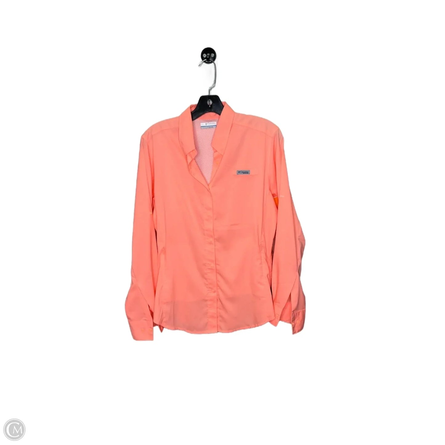Top Long Sleeve By Columbia In Pink, Size: M