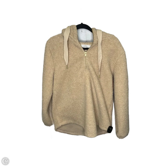 Jacket Fleece By Loft In Brown, Size: M