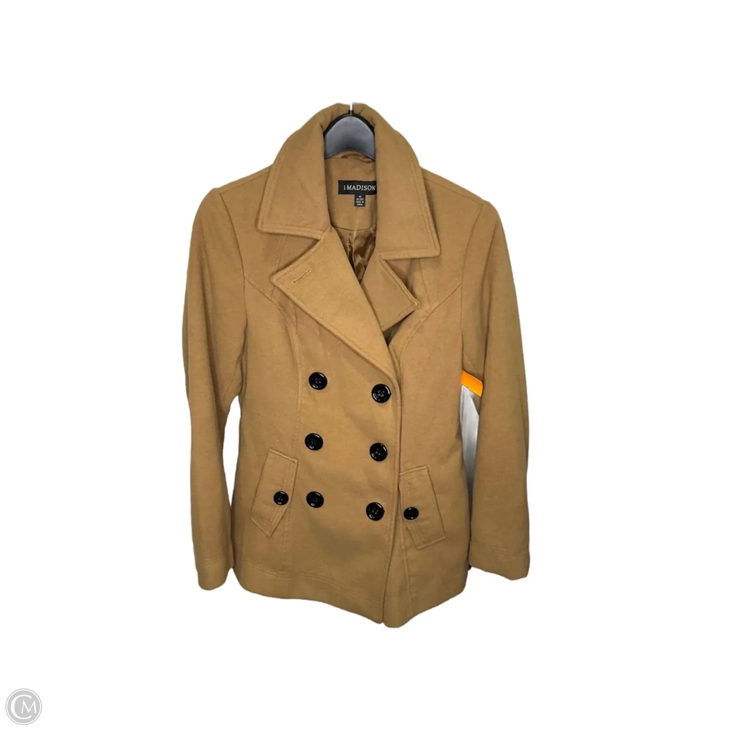 Coat Wool By Madison In Beige, Size: M