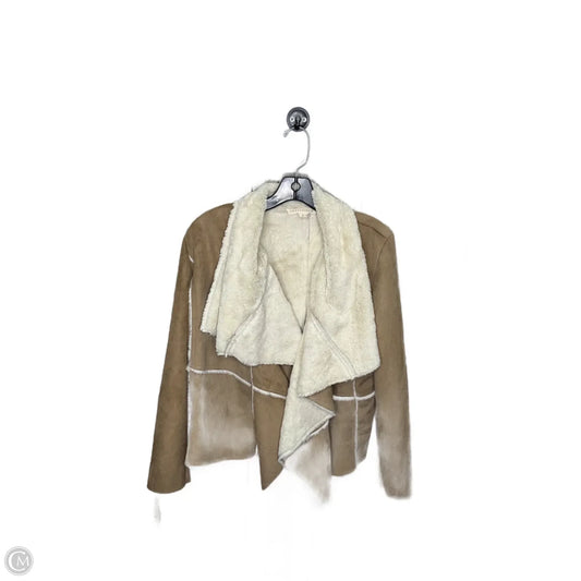Jacket Fleece By Lovestitch In Brown, Size: S
