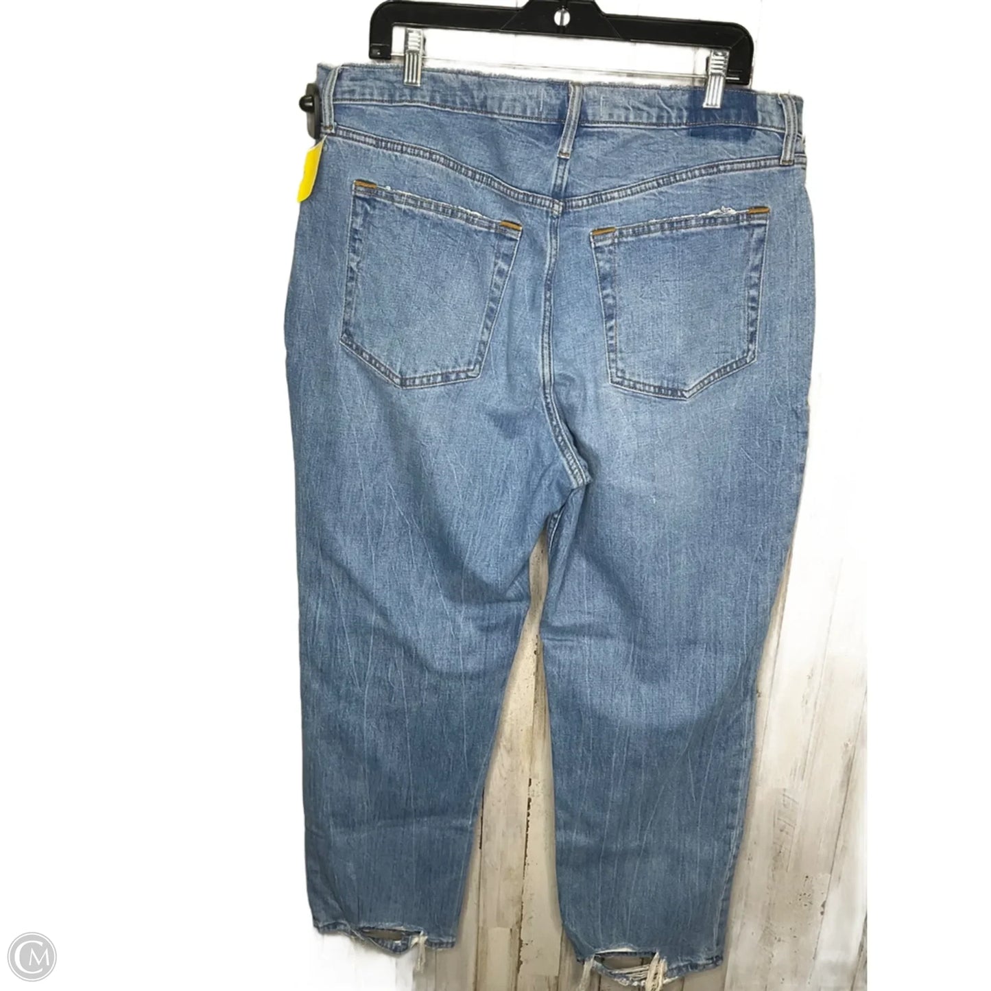 Jeans Straight By Abercrombie And Fitch In Blue Denim, Size: 18