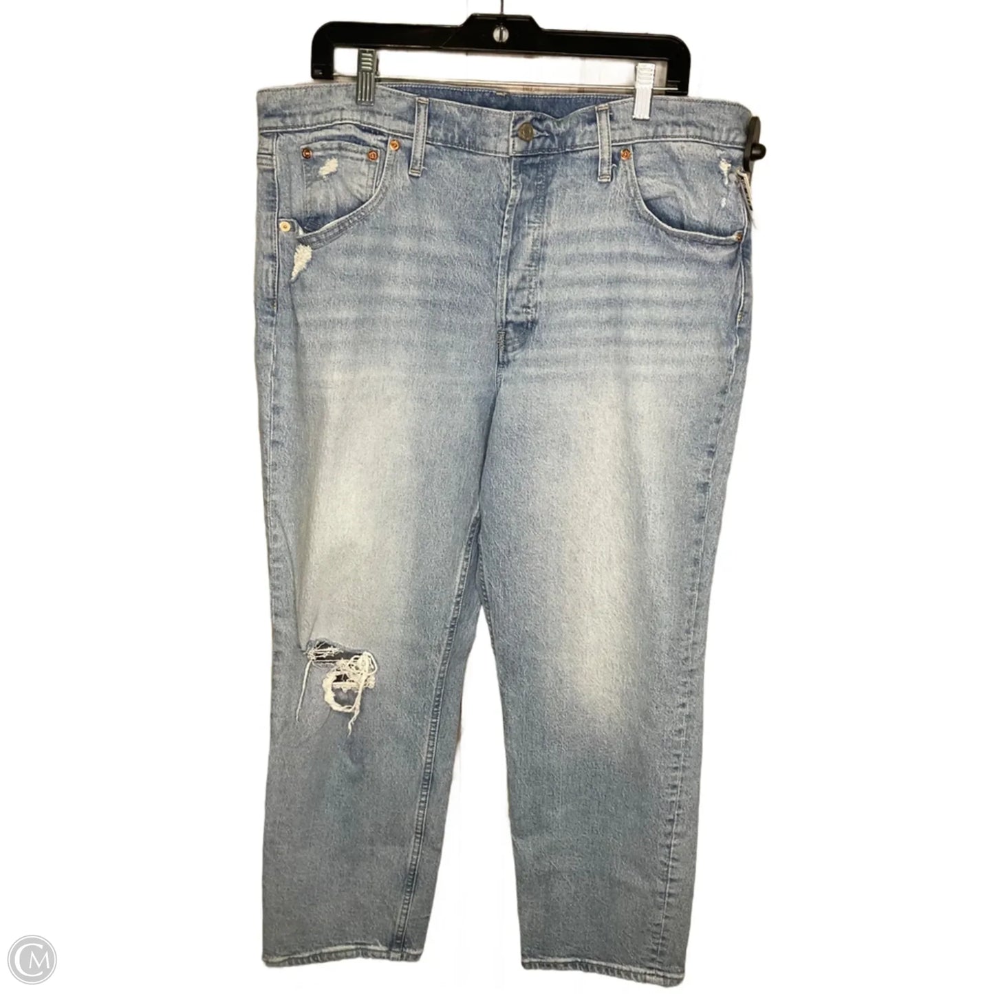 Jeans Straight By Gap In Blue, Size: 18