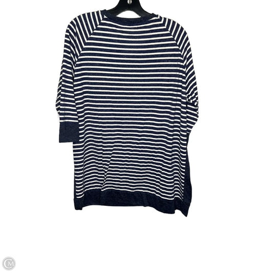 Top Short Sleeve By Umgee In Navy, Size: 1x