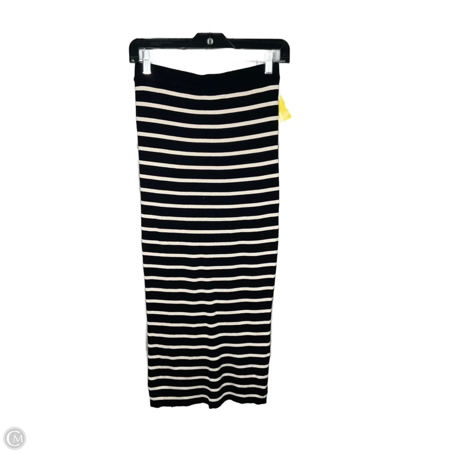 Skirt Maxi By Zara In Black & Cream, Size: S
