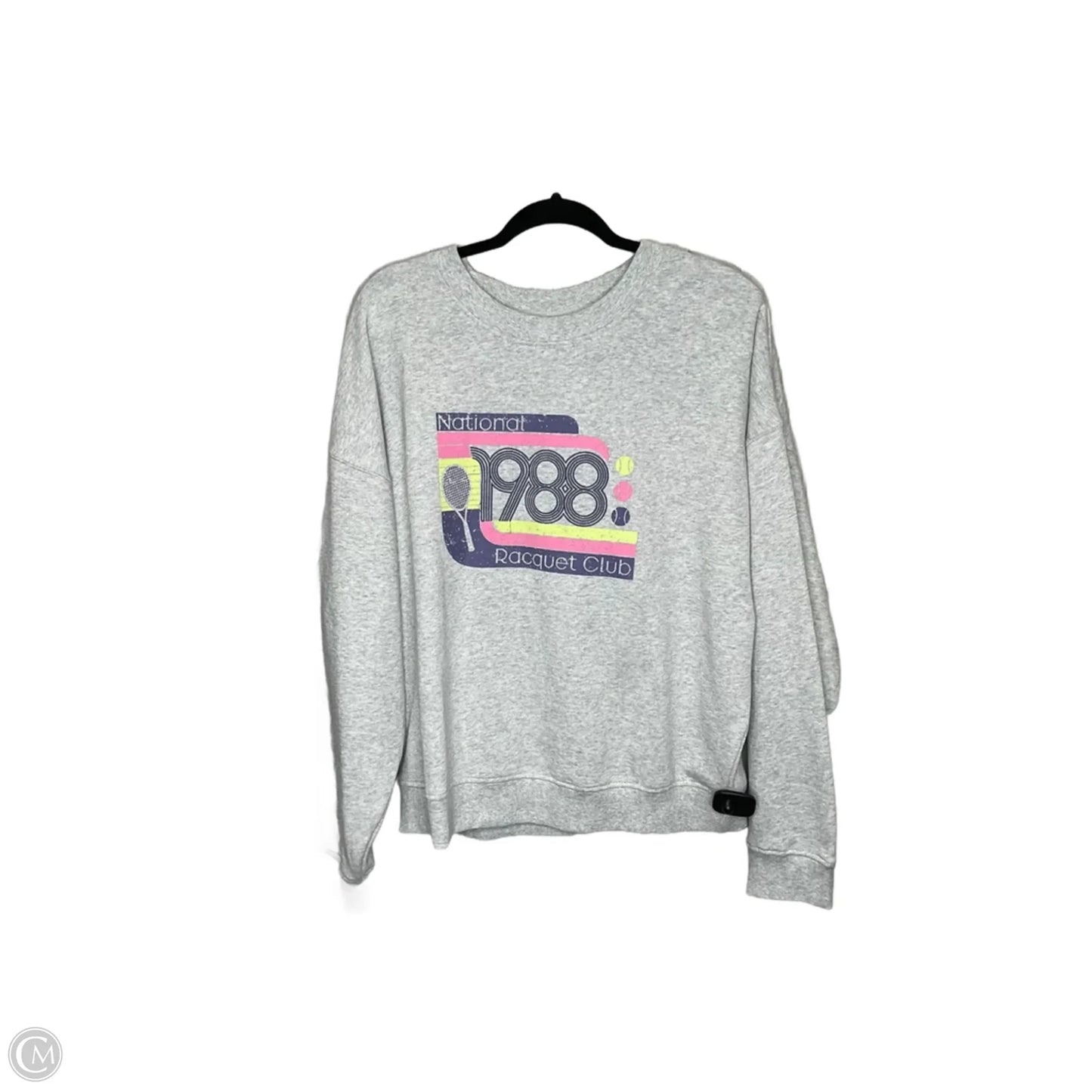 Sweatshirt Crewneck By Dip In Grey, Size: L