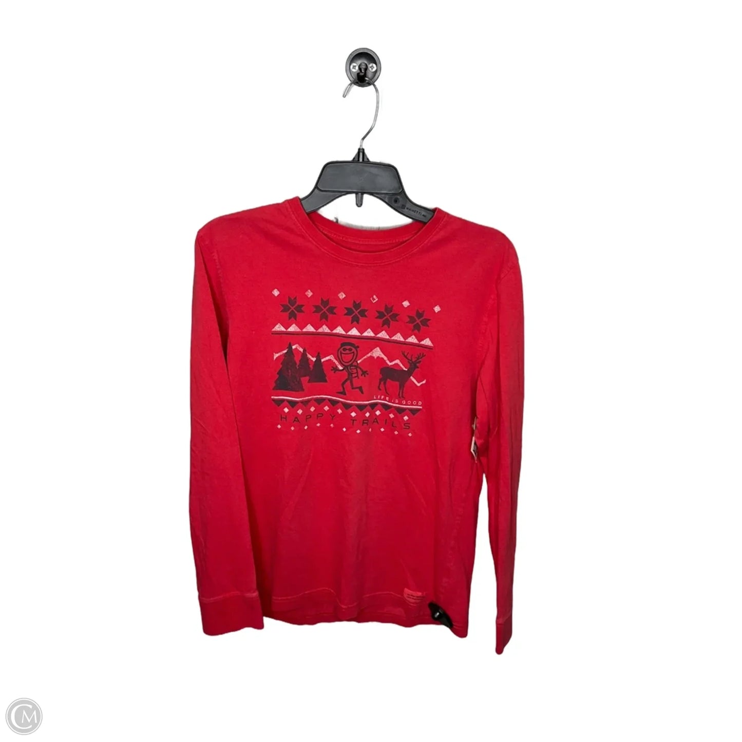 Top 2pc 3/4 Sleeve By Life Is Good In Red, Size: S