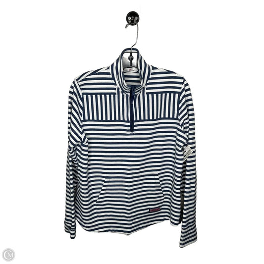 Athletic Top Long Sleeve Crewneck By Vineyard Vines In Striped Pattern, Size: M