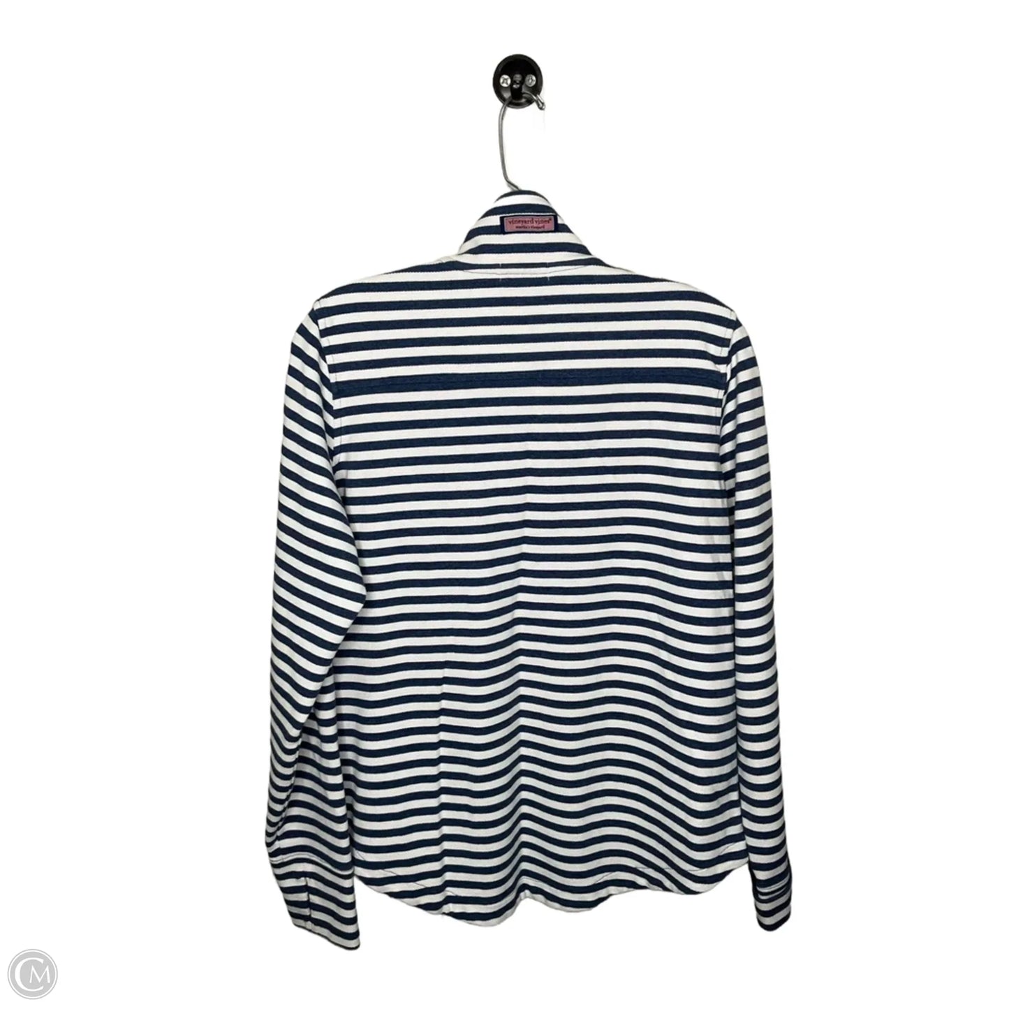 Athletic Top Long Sleeve Crewneck By Vineyard Vines In Striped Pattern, Size: M