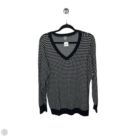 Sweater By Worthington In Plaid Pattern, Size: Xl