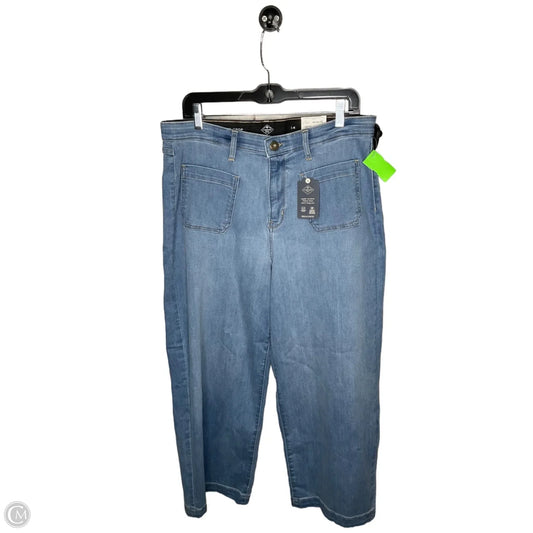 Jeans Wide Leg By St Johns Bay In Blue Denim, Size: 14