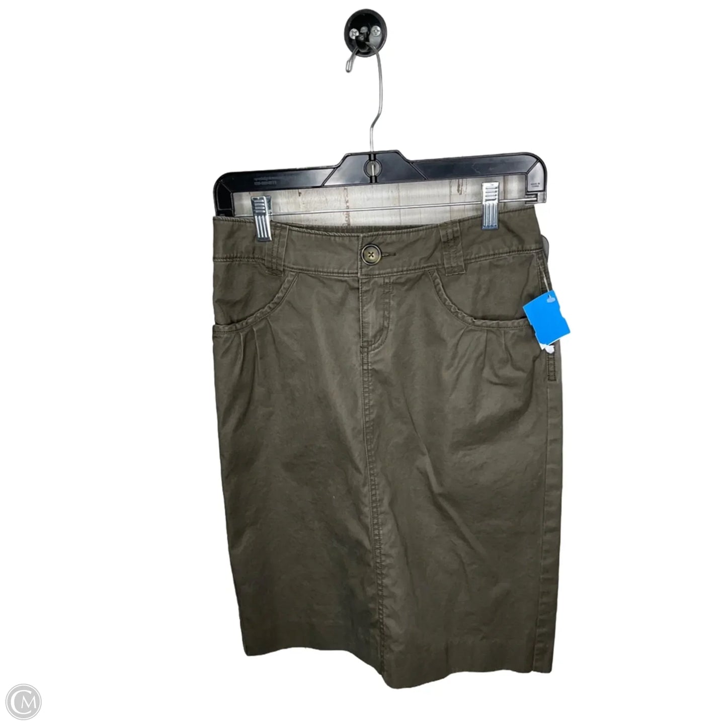 Skirt Midi By Banana Republic In Green, Size: 0