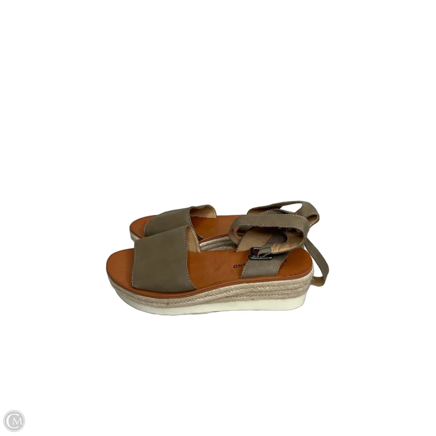 Sandals Heels Wedge By Lucky Brand In Brown, Size: 8