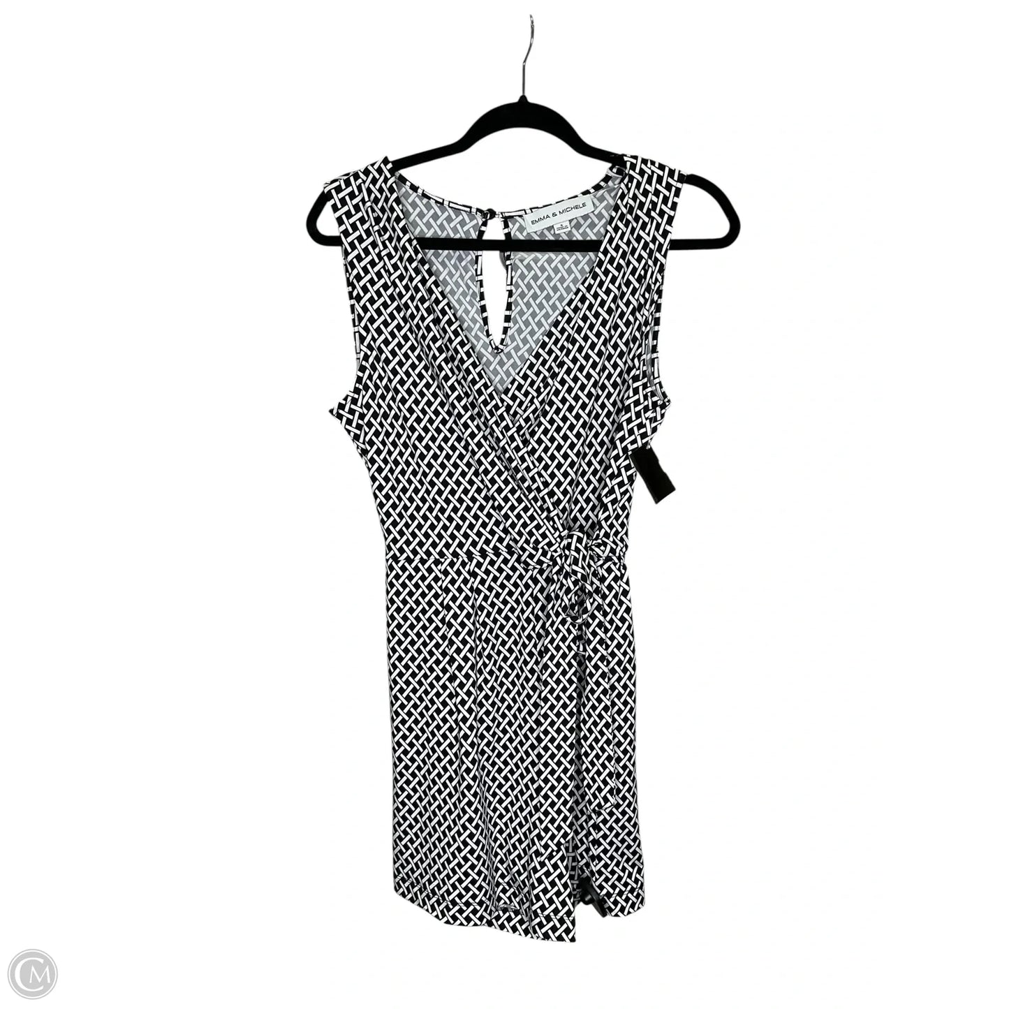 Romper By Emma And Michele In Black & White, Size: S