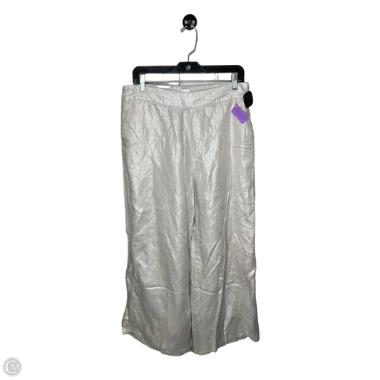 Pants Linen By Jones And Co In Silver, Size: L