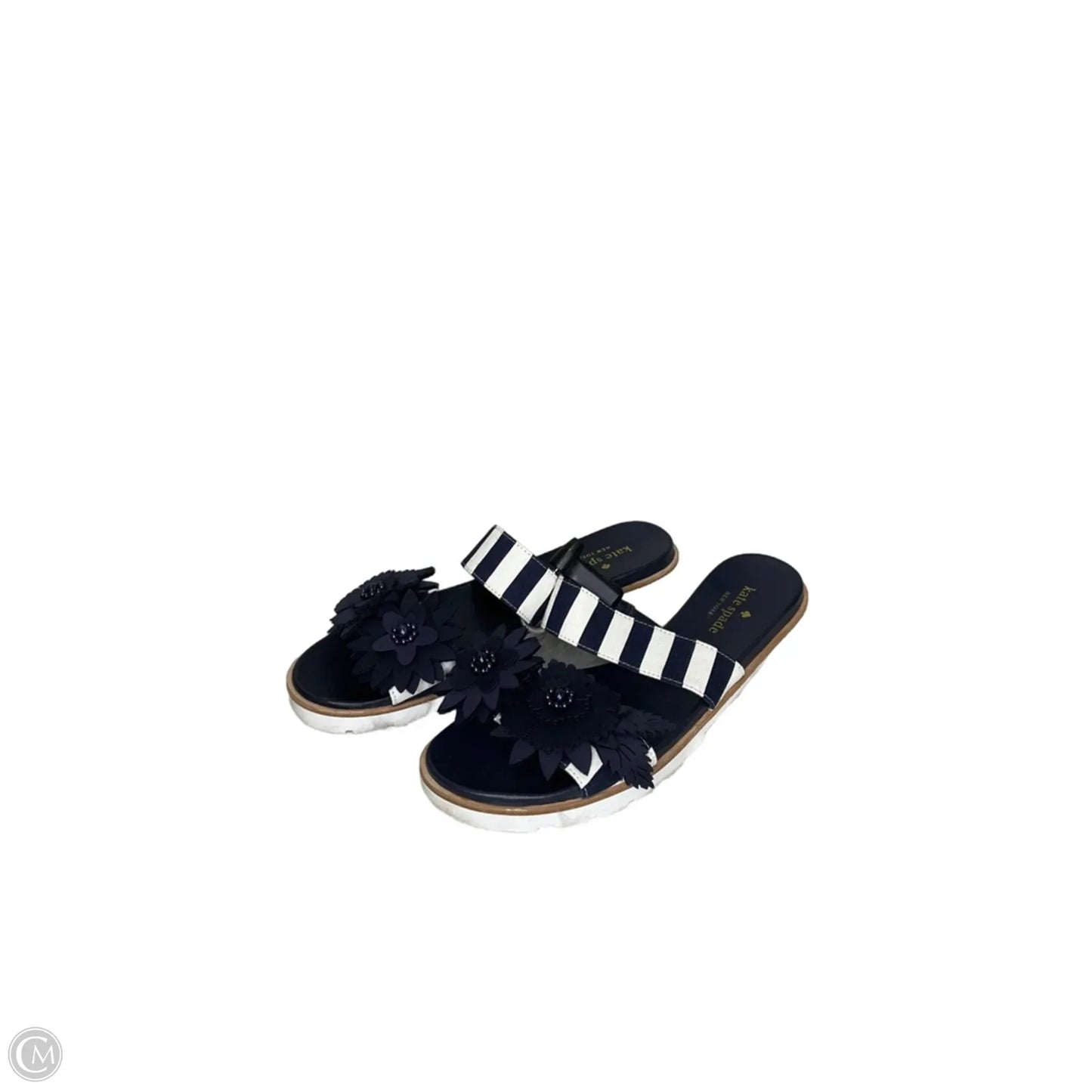 Sandals Designer By Kate Spade In Blue, Size: 9