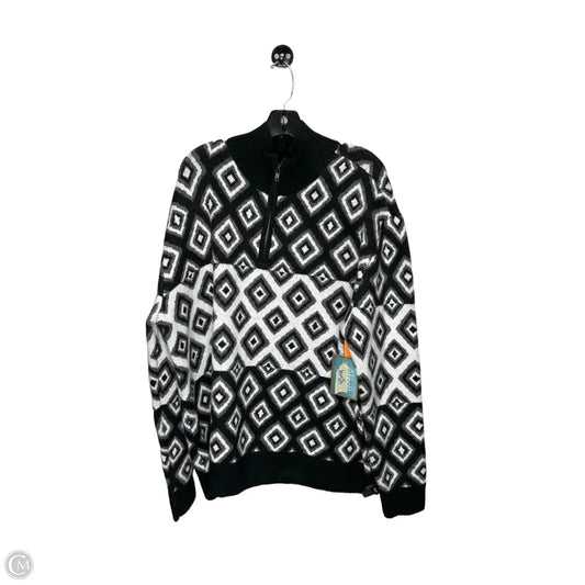 Sweater By Clothes Mentor In Black & White, Size: 2x
