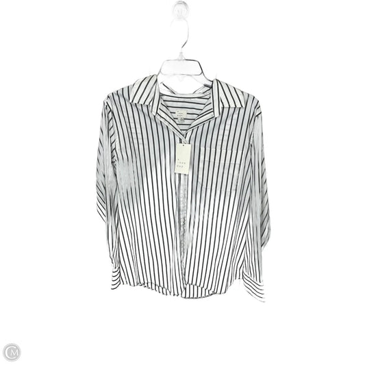 Top Long Sleeve By A New Day In Striped Pattern, Size: M