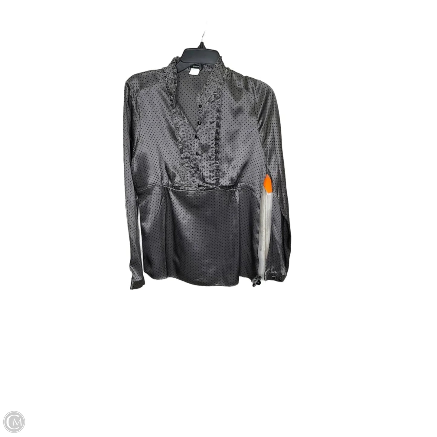 Top Long Sleeve By J. Crew In Grey, Size: 8