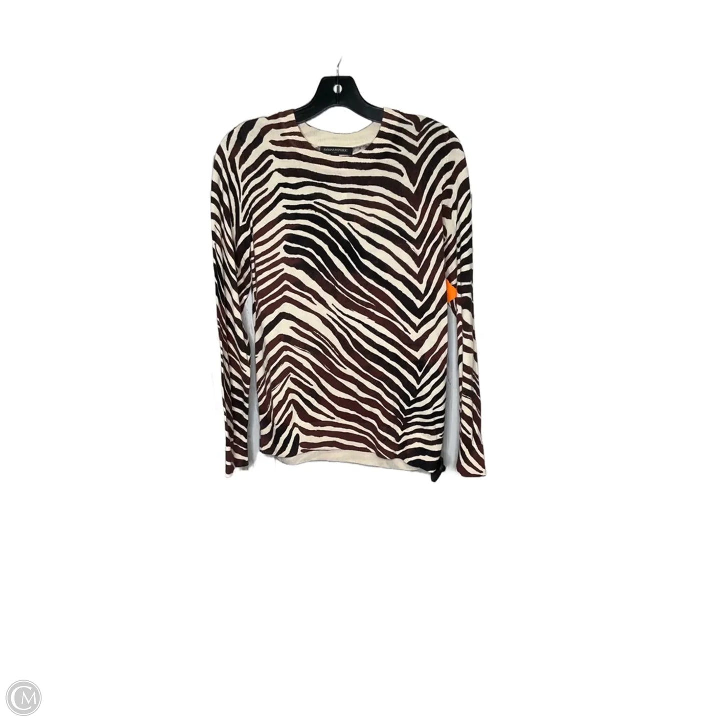 Top Long Sleeve By Banana Republic In Animal Print, Size: M