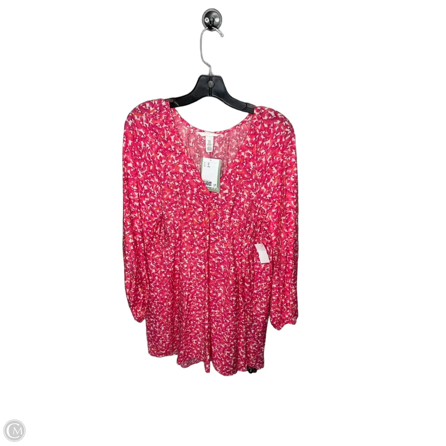 Dress Casual Midi By H&m In Pink, Size: Xs