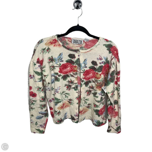 Cardigan By Clothes Mentor In Floral Print, Size: L