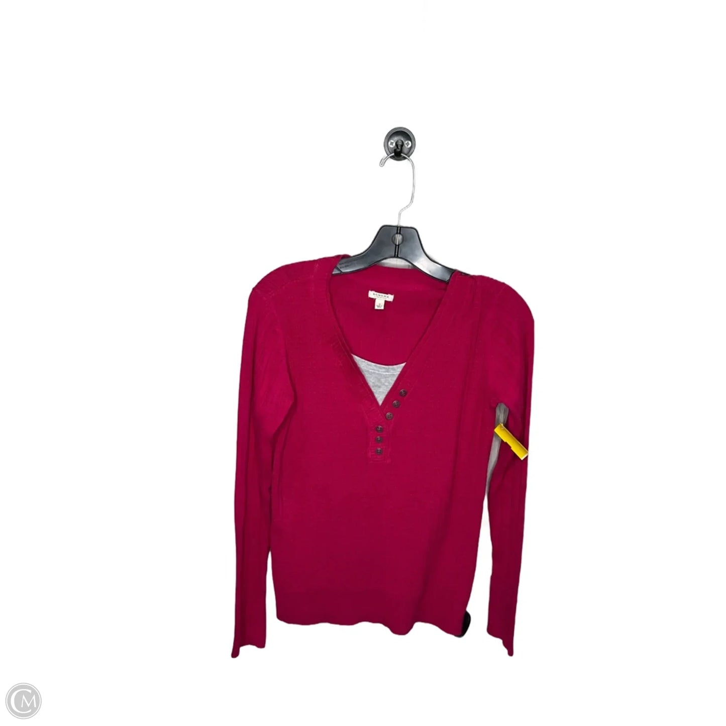 Top Long Sleeve By Sonoma In Pink, Size: S