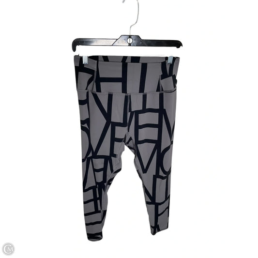 Athletic Leggings By Free People In Grey, Size: L