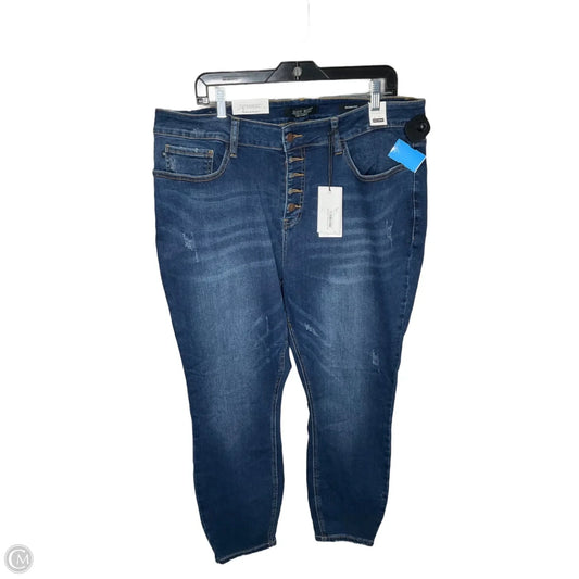 Jeans Straight By Judy Blue In Blue, Size: 20