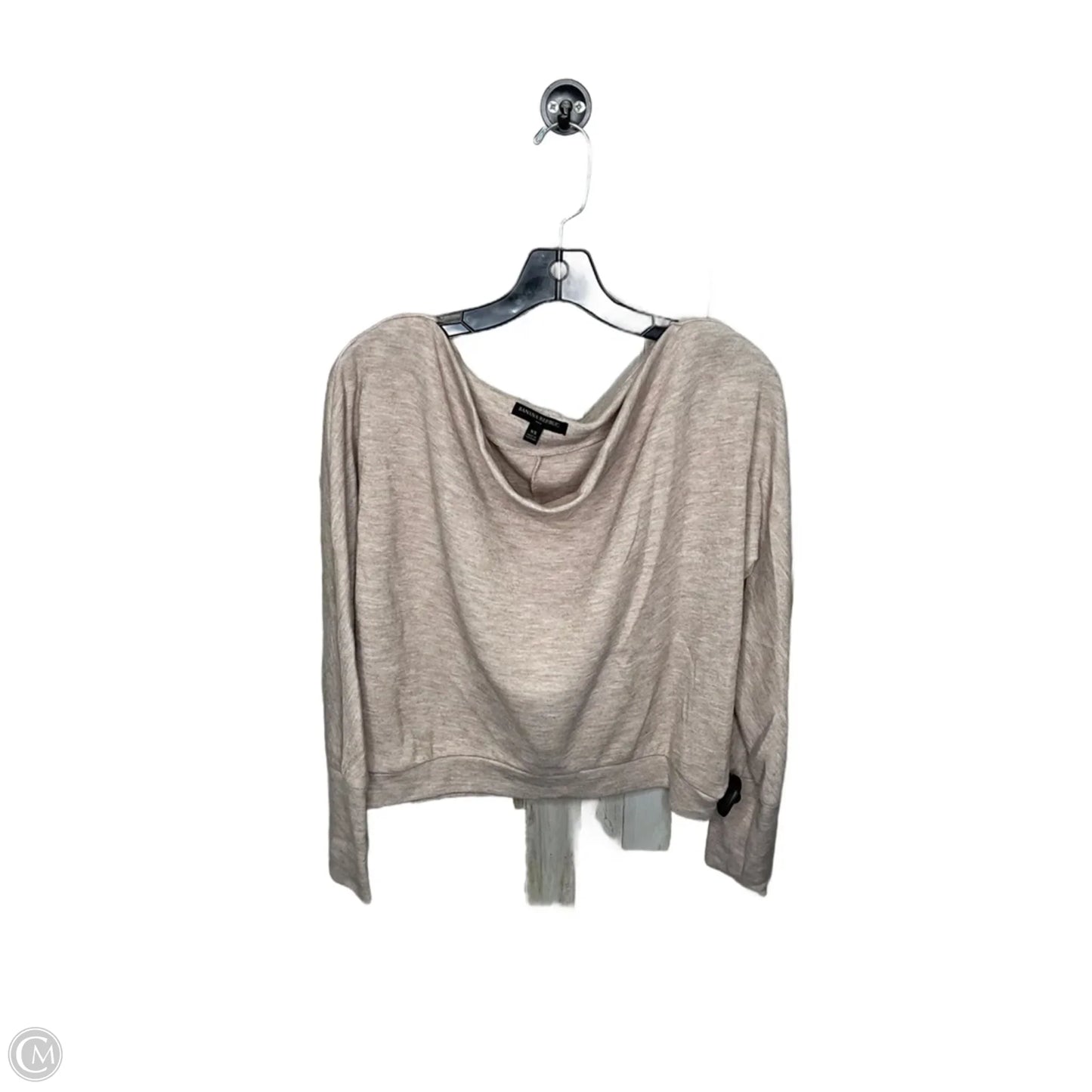 Top Long Sleeve By Banana Republic In Tan, Size: Xs