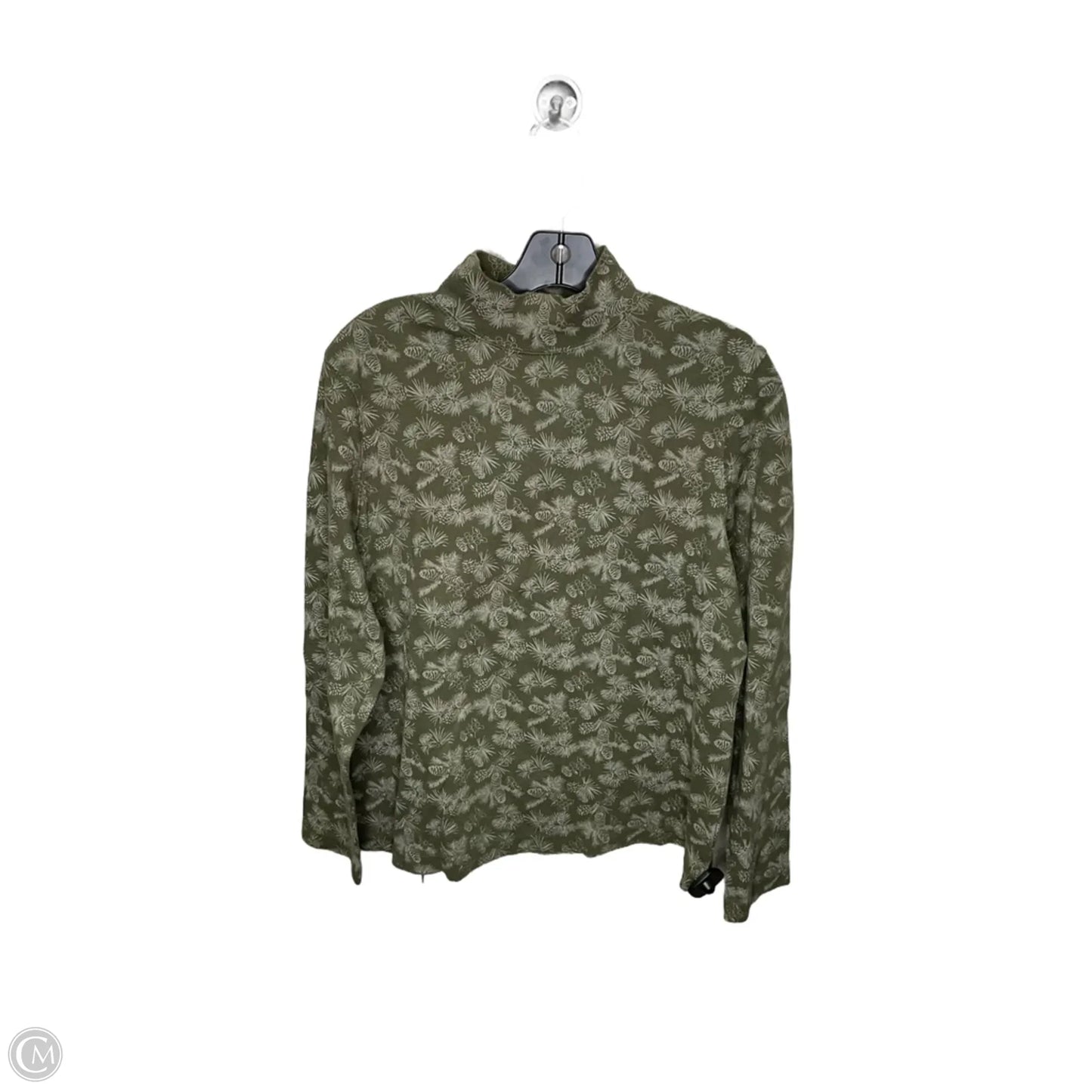 Top Long Sleeve By Croft And Barrow In Green, Size: Xl